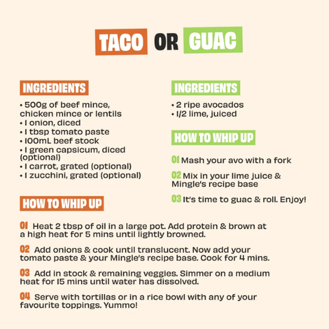 TACO OR GUAC RECIPE BASE