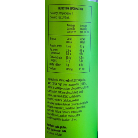 Tropeaka Matcha Latte RTD- Strawberry 240ml