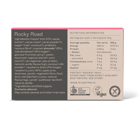 Pana Rocky Road Chocolate Bar 45g