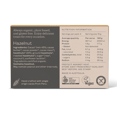 Pana Hazelnut Chocolate Bar 45g