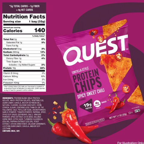Quest Nutrition Tortilla Chip Spicy Sweet Chilli 32g