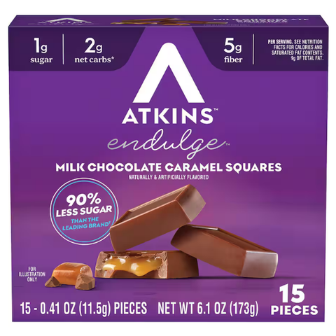 Endulge Milk Chocolate Caramel Squares