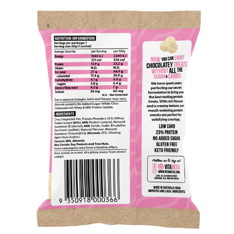 White Choc Coated Almonds(60g)
