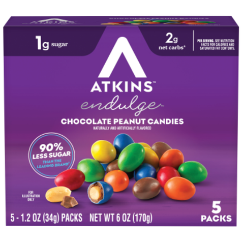 Atkins Endulge Candies Chocolate Peanut 5 Pack
