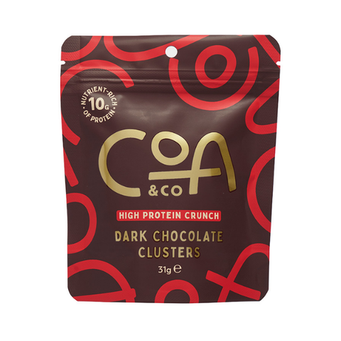 COA & CO Dark Chocolate Protein Clusters 31g