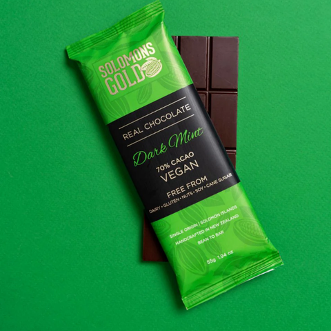 DARK MINT 70% CHOCOLATE BAR - 55G