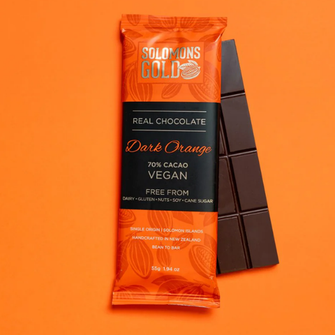 DARK ORANGE 70% CHOCOLATE BAR - 55G