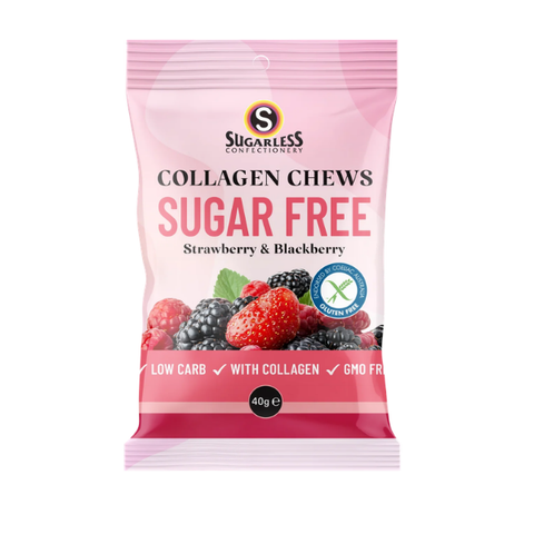 Collagen Strawberry & Blackberry Chews 40g