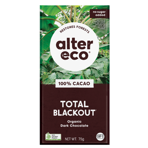 Alter Eco Total Blackout 100% Chocolate Bart 90g