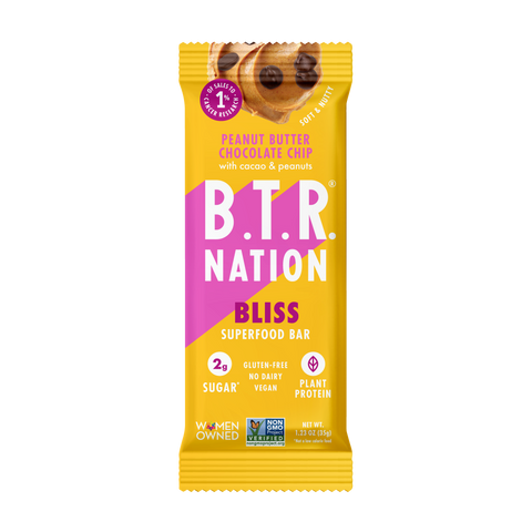 PEANUT BUTTER CHOCOLATE CHIP Superfood Nut Butter Bar