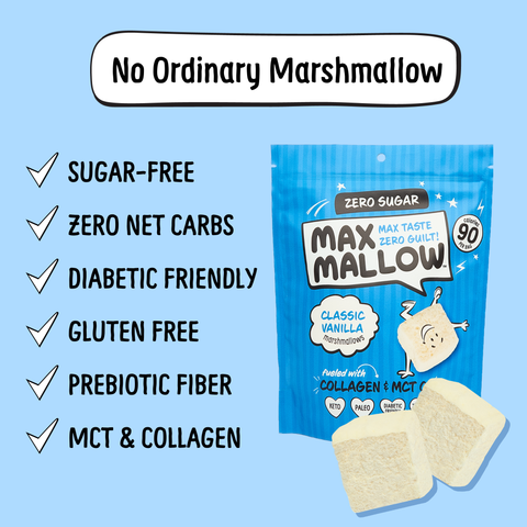 Classic Vanilla Max Mallow  - Sugar Free Marshmallow
