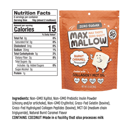 Burnt Caramel Max Mallow -  Sugar Free Marshmallow