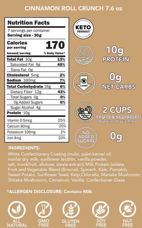 Breakfast Protein Puffs - Cinnamon Roll 30g