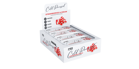 Fibre Boost Strawberries & Cream protein bars 12 box