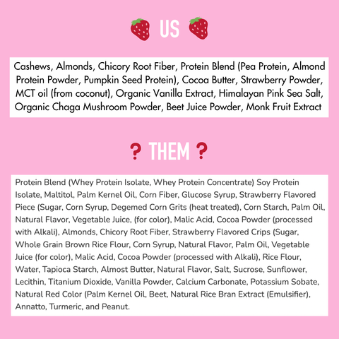 STRAWBERRY SHORTCAKE Superfood Nut Butter Bar