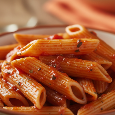 Penne close-up texture
