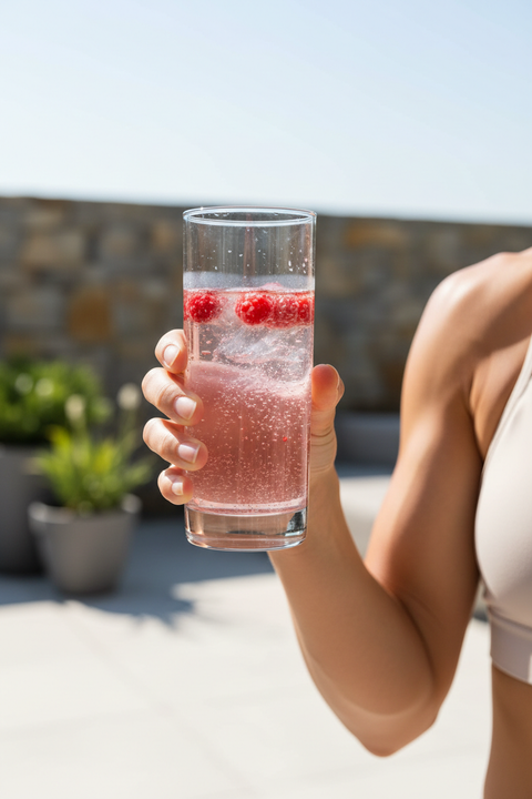 Protein Water lifestyle in-hand