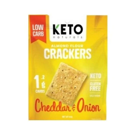 Almond Flour Crackers- Cheddar & Onion 64gm