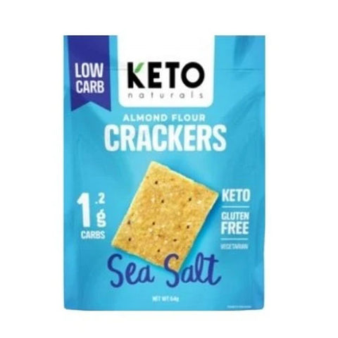 Almond Flour Crackers- Sea Salt 64gm