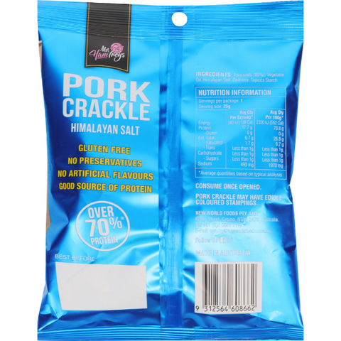 Pork Crackle- Himalayan Salt- 25g