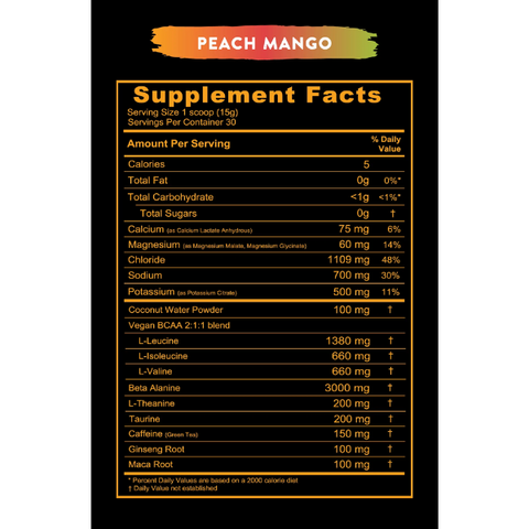 Re-Lyte® Pre-Workout / Peach Mango 30 SERVE