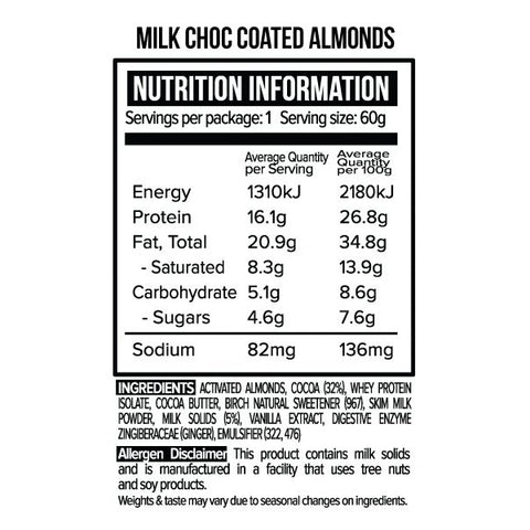 Protein Milk Chocolate Coated Almonds