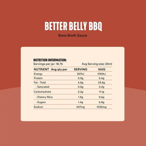 Better Belly BBQ Bone Broth Sauce