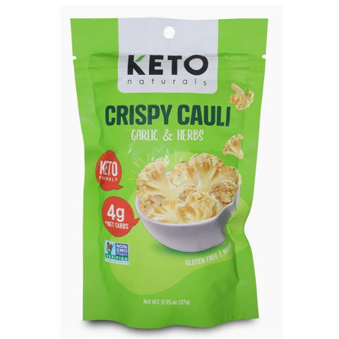 Keto Crispy Cauli Bites 27g (Garlic & Herbs)