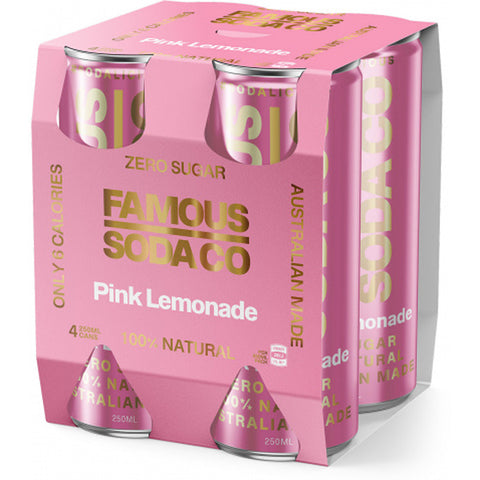 Pink Lemonade Can 4x 250ml