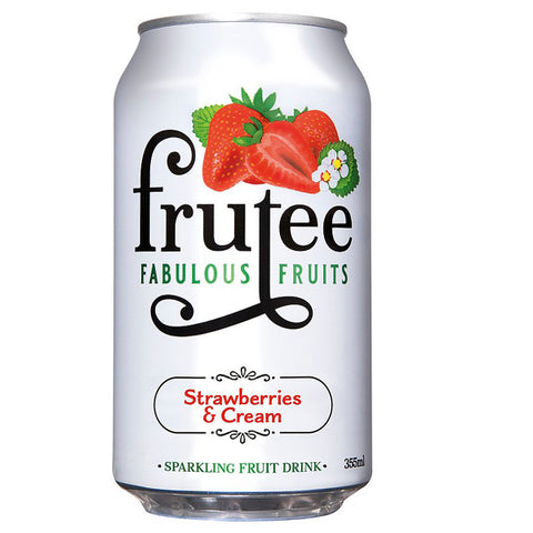 Frutee Sparkling Fruits Drink Strawberries & Cream 330ml