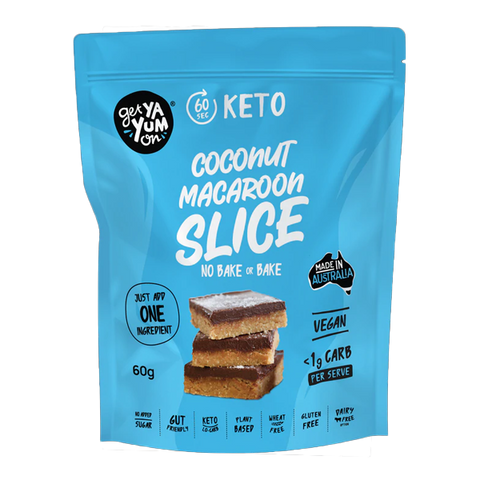 Coconut Macaroon Slice 60g - NO BAKE OR BAKE