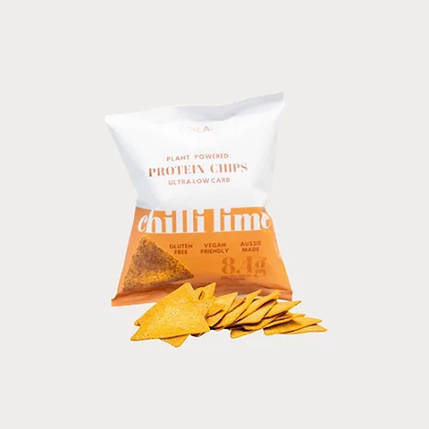 LOKA Chilli Lime Low Carb Protein Chips 50g