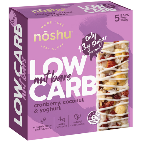 Low Carb Nut Bars Cranberry Coconut & Yoghurt 5 Pack