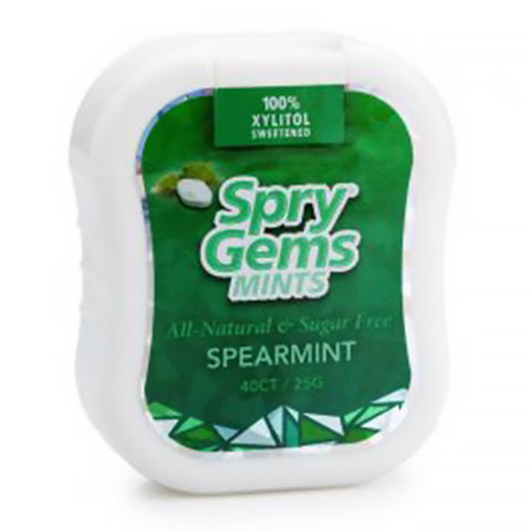 Spearmint Xylitol Gems (Sugar Free) | 40 pieces