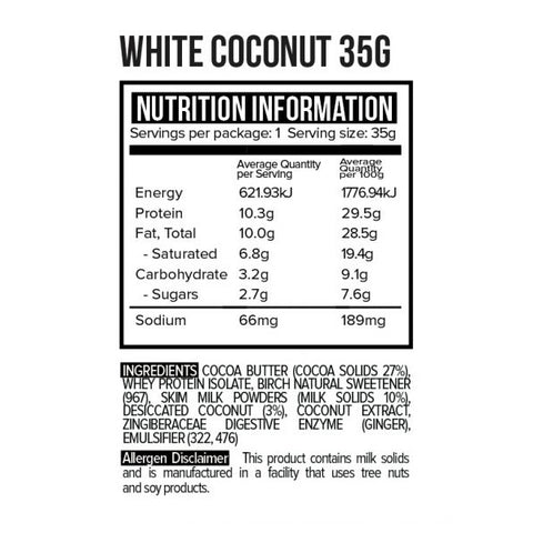 White Chocolate Coconut Rough 35g